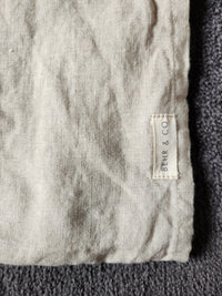 STONEWASHED LINEN RECTANGLE CUSHION COVER | 35*55 | Stone