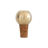 BOTTLE STOPPER ROUND | Brass