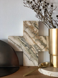 CROSS STONE TRIVET | Limited Edition Travertine