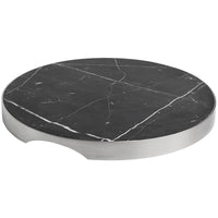 GEO GRAZING BOARD ROUND | Brushed Nickel & Nero