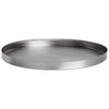 GEO ROUND TRAY | Brushed Nickel