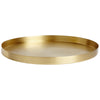 GEO ROUND TRAY | Brass