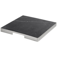 GEO GRAZING BOARD SQUARE | Brushed Nickel & Nero